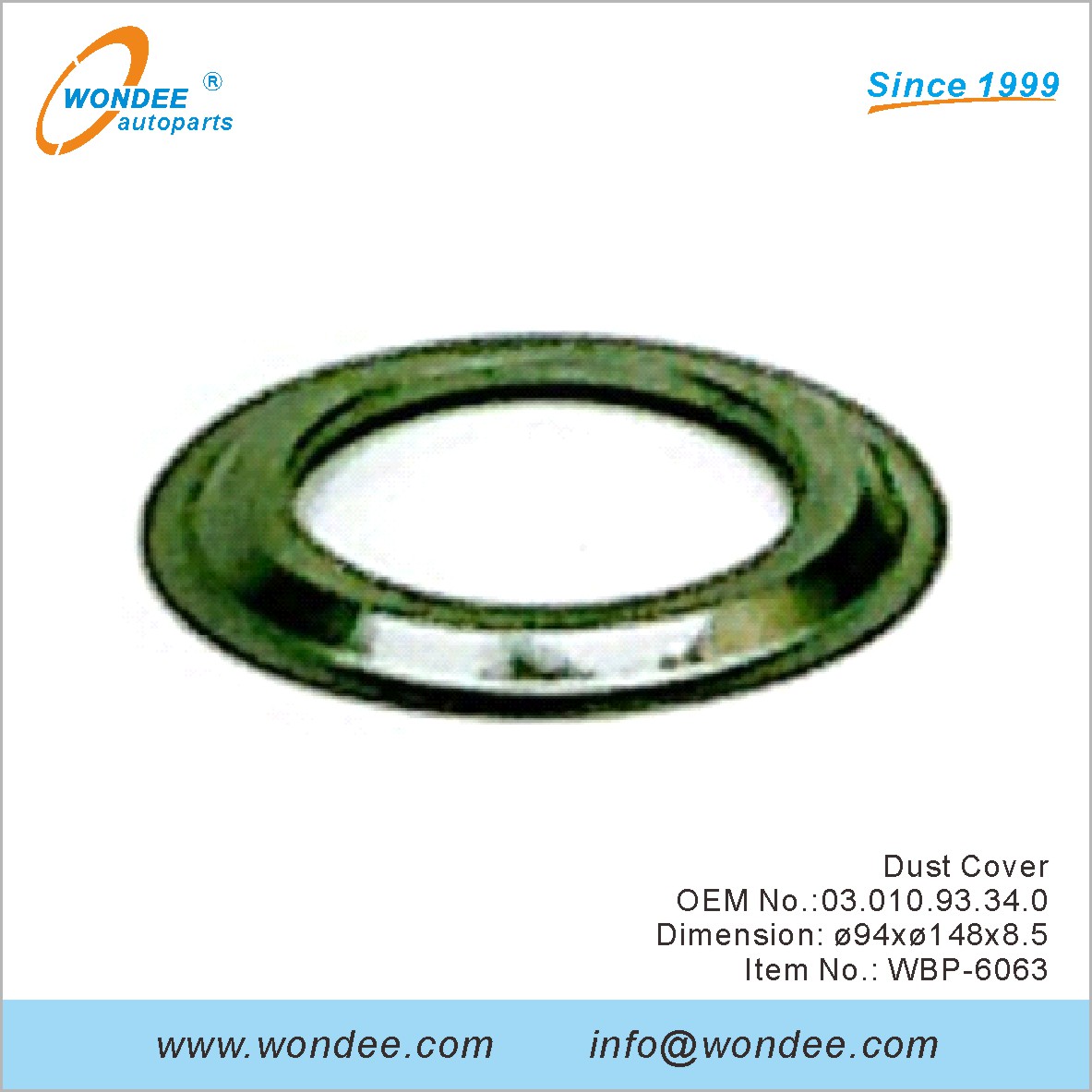 Dust Cover OEM 0301093340 для BPW от Wondee