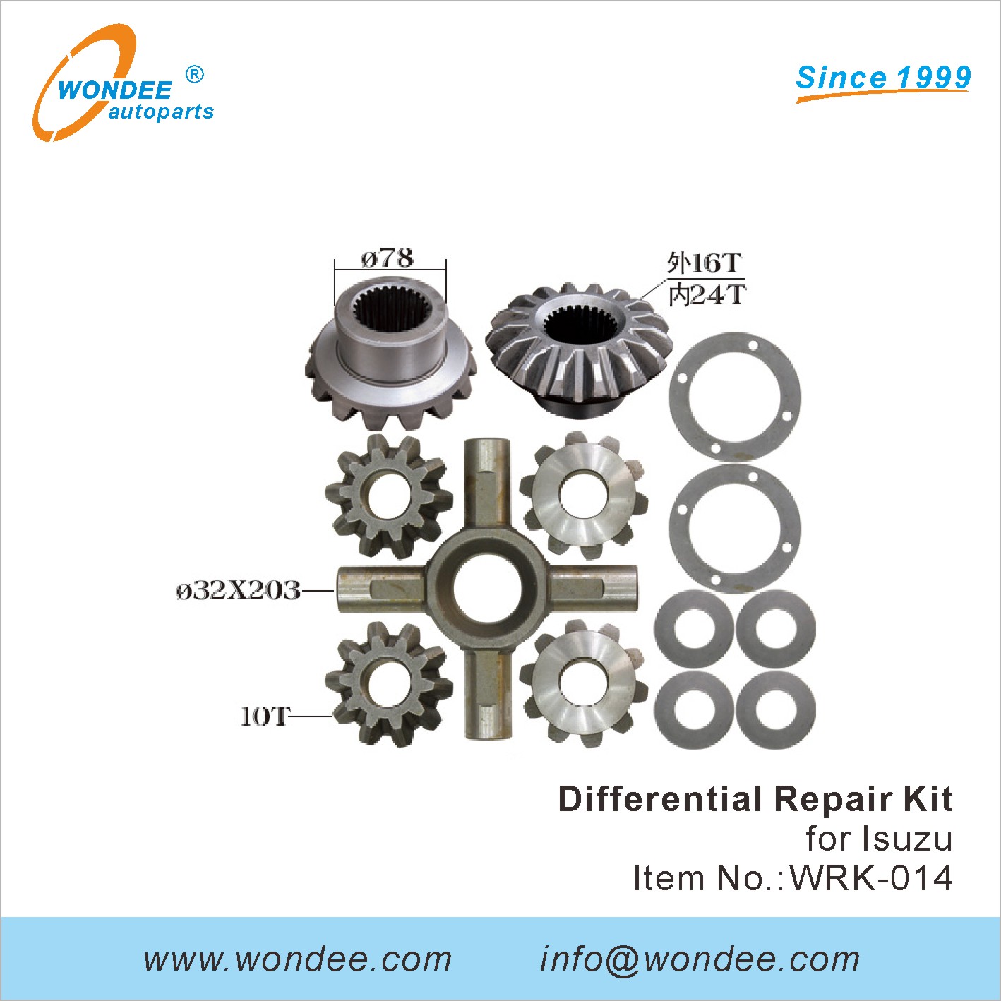 Wondee Diflectial Repair Kit (14)