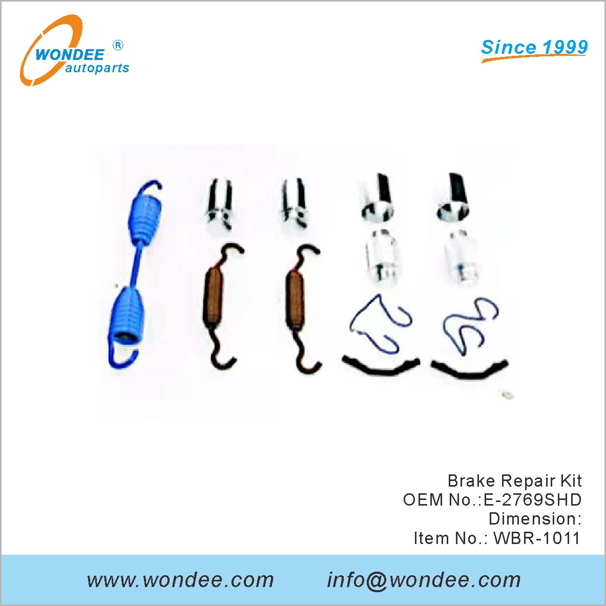 Комплект для ремонта тормозов OEM E-2769SHD от Wondee