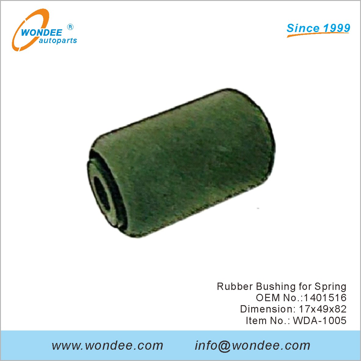 Резиновая втулка для весеннего OEM 1401516 для DAF от Wondee
