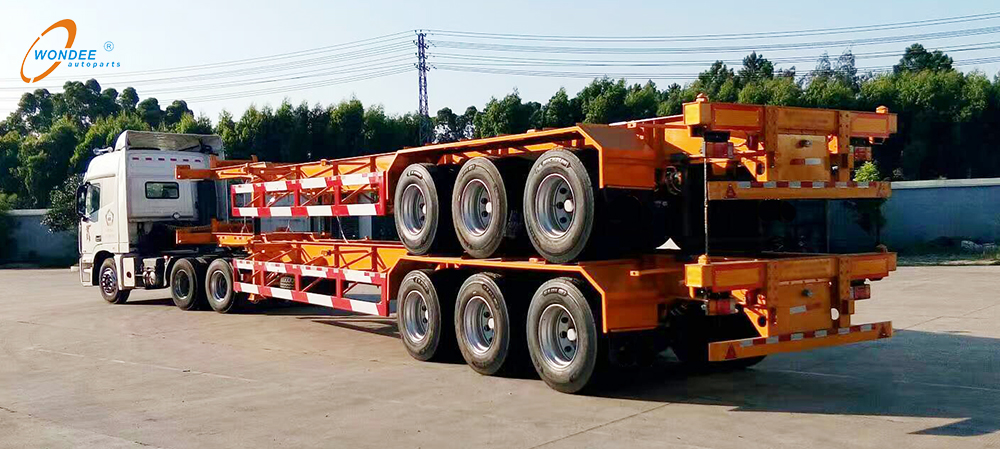 Wondee Autoparts Heavy Duty 3-оси скелет полуприцеп из Китая производителя