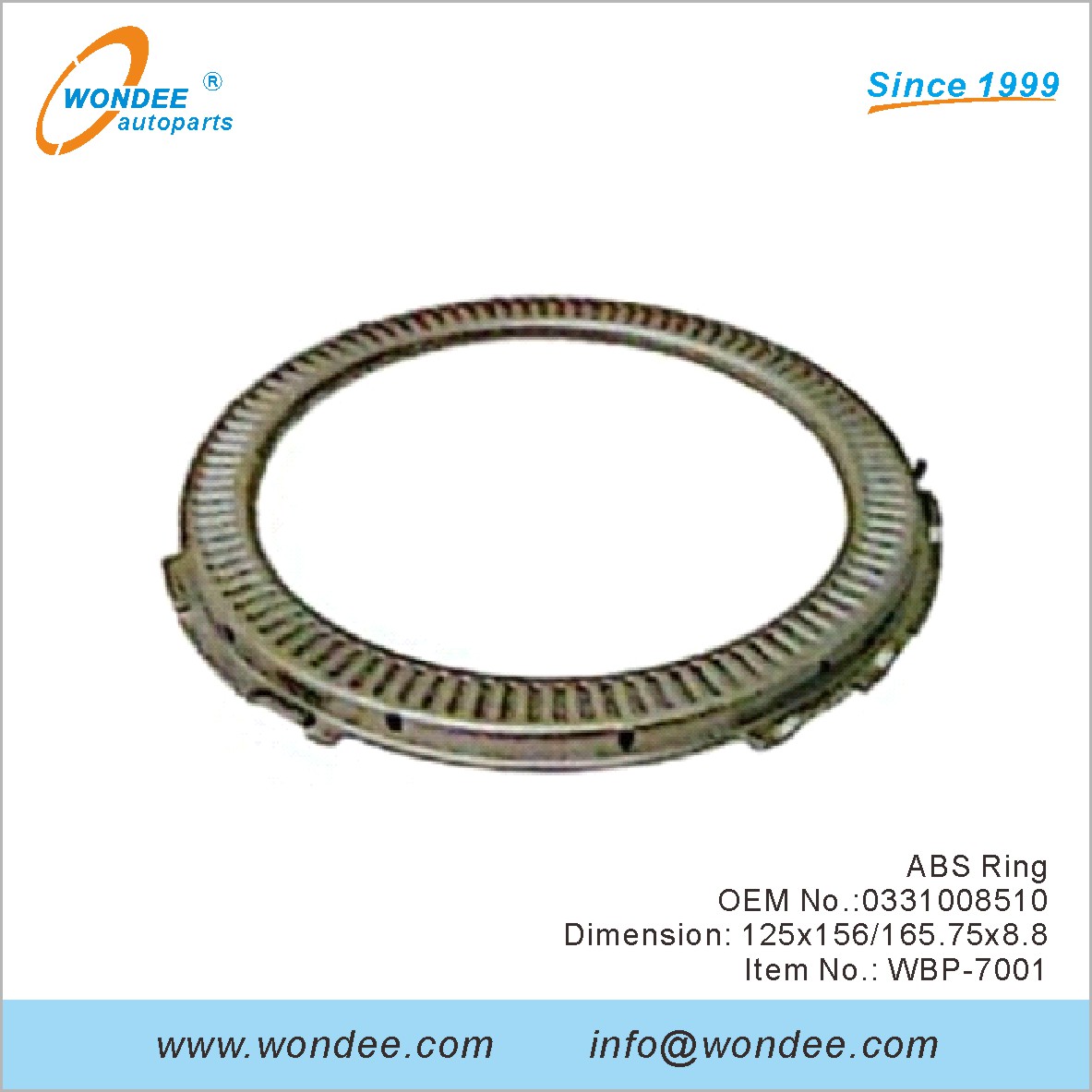 ABS Ring OEM 0331008510 для BPW от Wondee