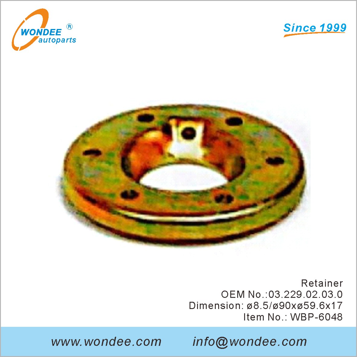 Удержание OEM 0322902030 для BPW от Wondee