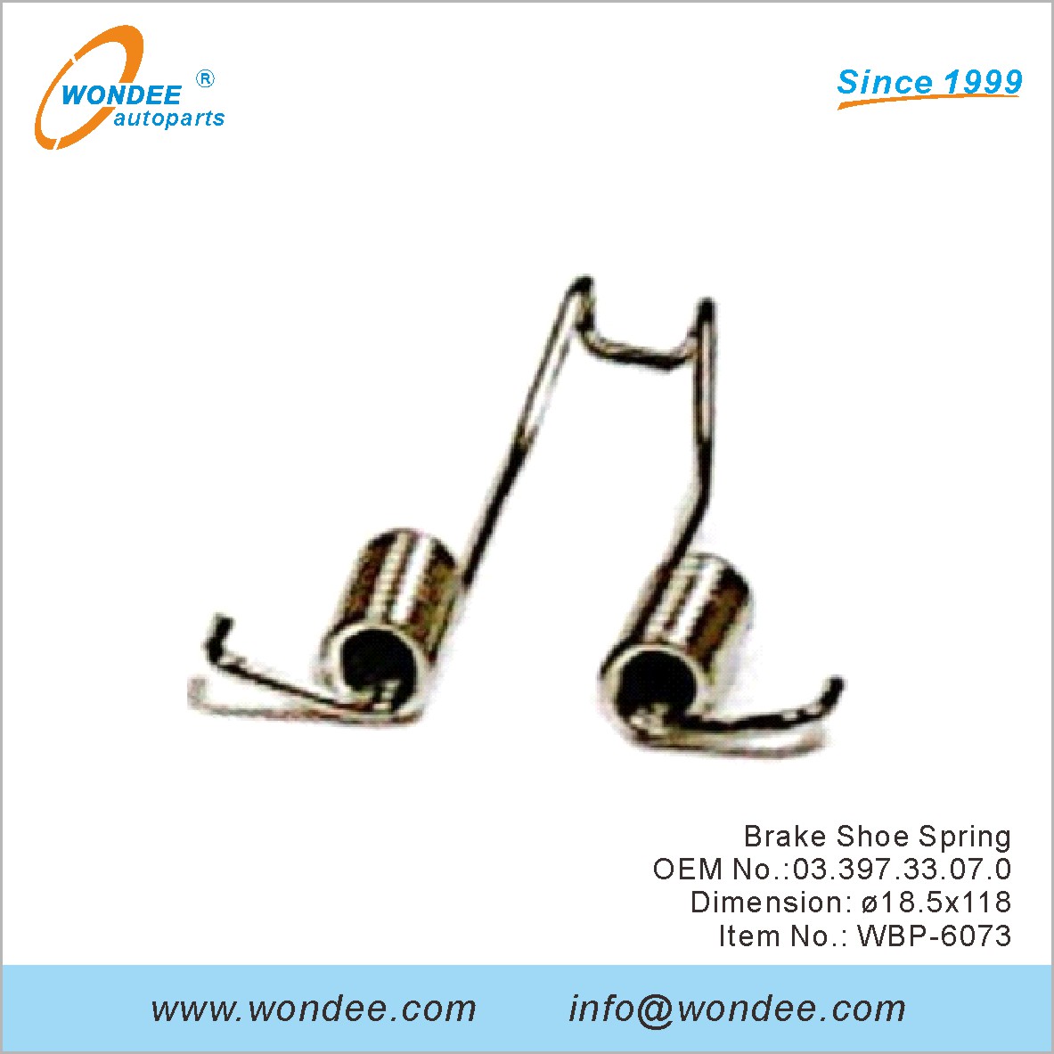 Тормозная обувь Spring OEM 0339733070 для BPW от Wondee