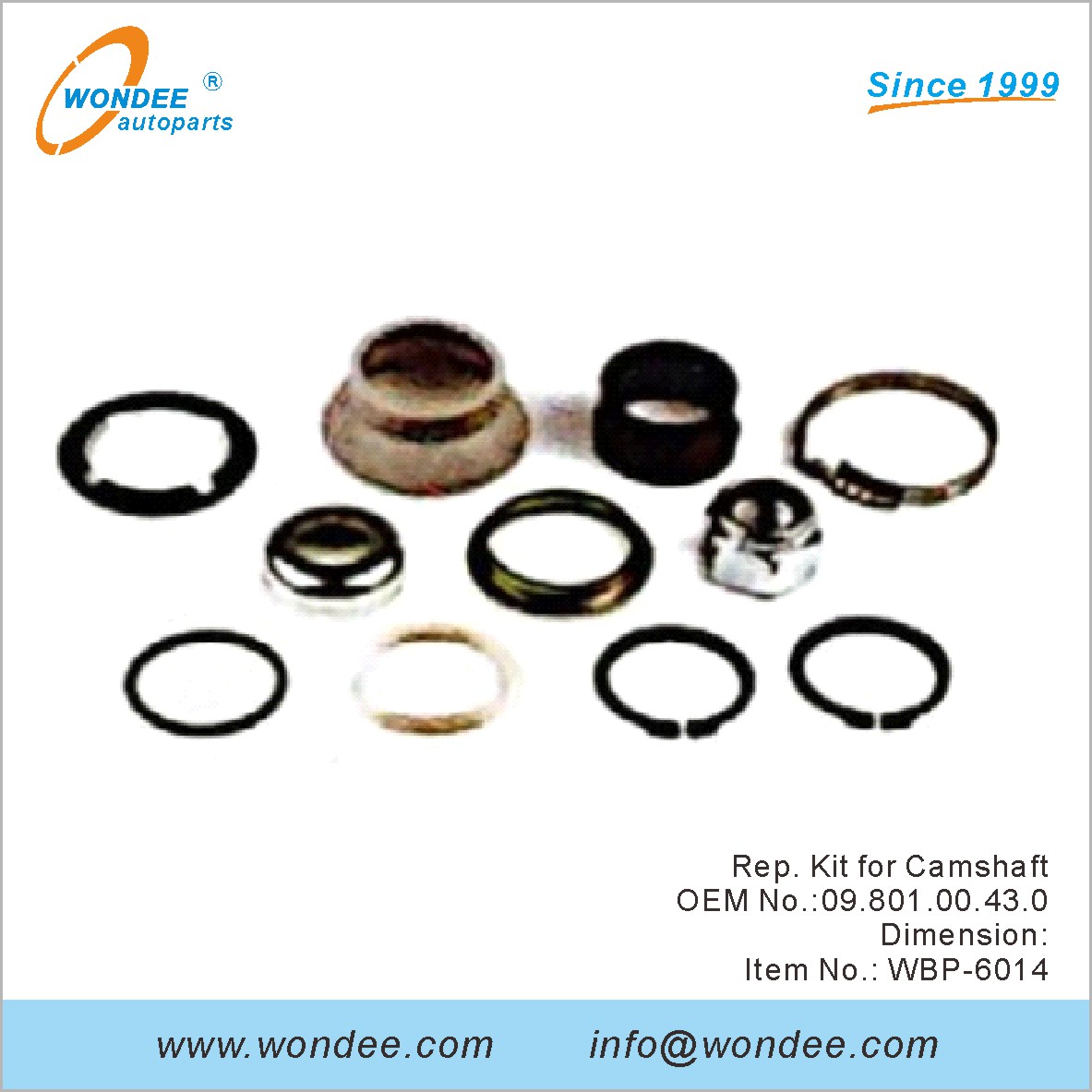 Rep Kit для распределительного вала OEM 0980100430 для BPW от Wondee