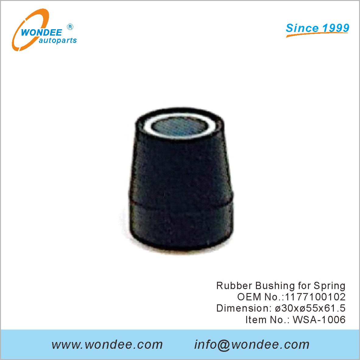 Резиновая втулка для весеннего OEM 1177100102 для SAF от Wondee