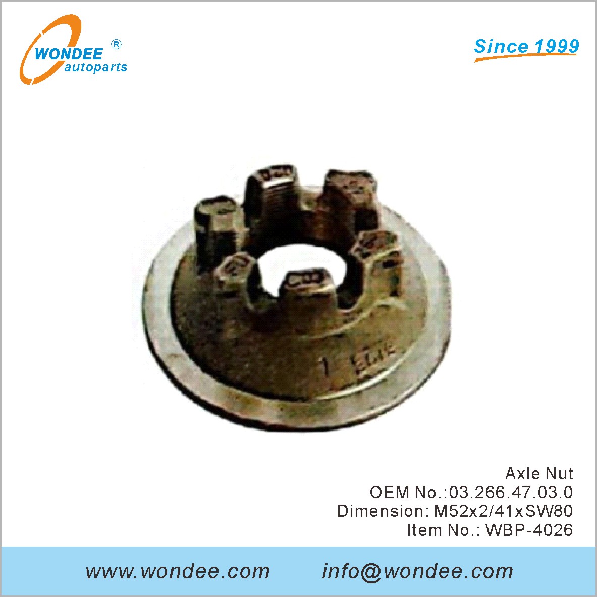 Oecle Nut OEM 0326647030 для BPW от Wondee