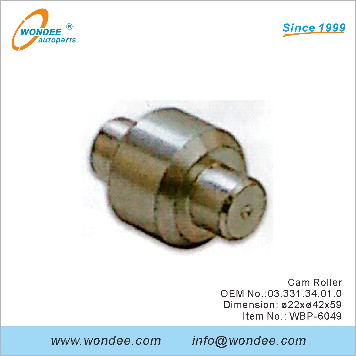 CAM Roller OEM 0333134010 для BPW от Wondee
