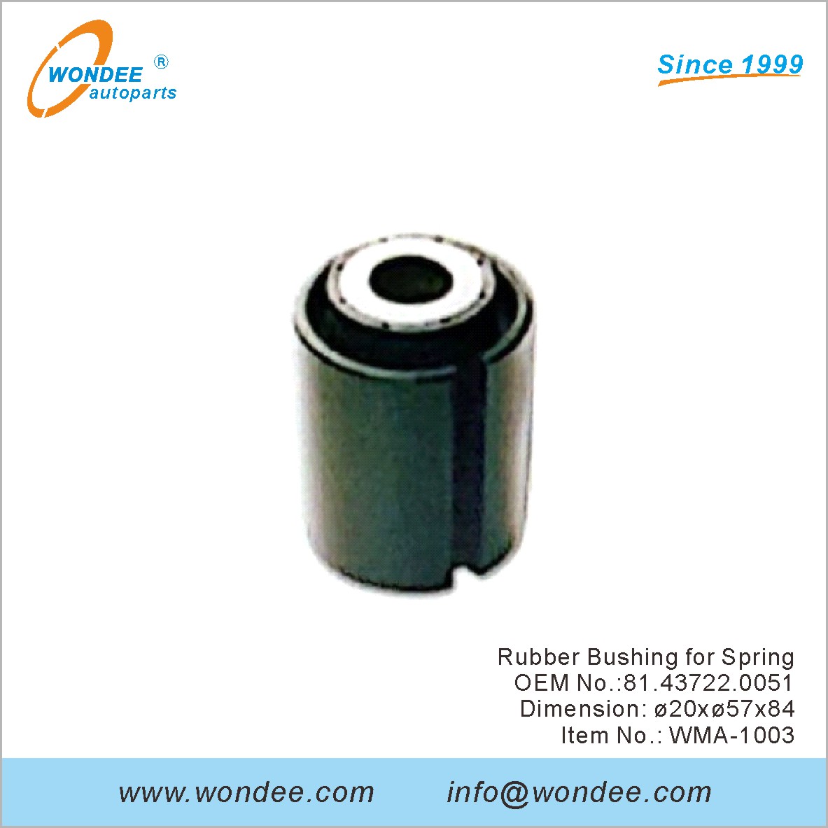 Резиновая втулка для весеннего OEM 81.43722.0051 для человека из Wondee