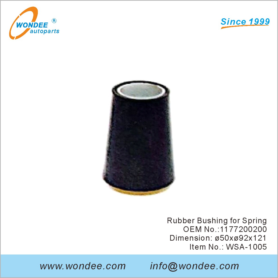 Резиновая втулка для весеннего OEM 1177200200 для SAF от Wondee